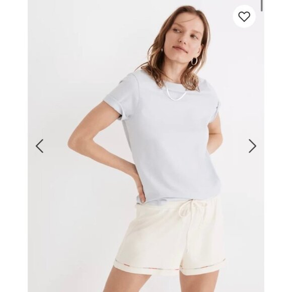 Madewell MWL Breeze Rainbow-Stitched Drawstring Shorts - Picture 1 of 6